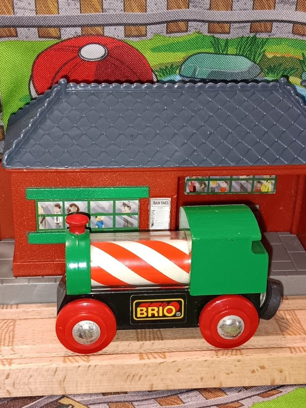 Brio Wooden Railway Train Track Engine Candy Cane Boiler Thomas  Compatible